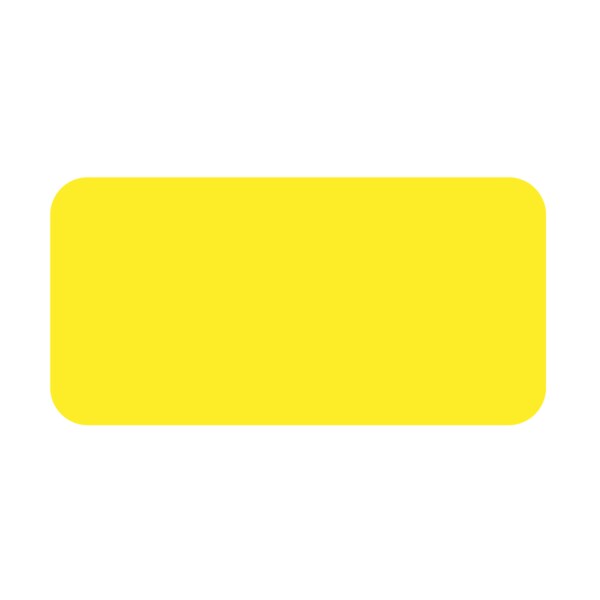 Intravenous Bag Label, Removable Thermal 2" x 4" Yellow